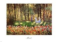 Family in Garden, Argenteuil by Claude Monet - various sizes