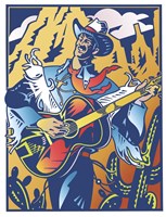 Singing Cowboy Fine Art Print