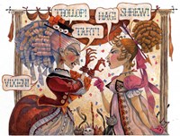 The Cat Fight Fine Art Print