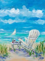 Beach Lounging Fine Art Print