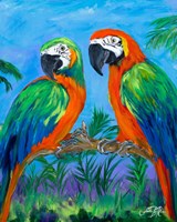 Island Birds I Framed Print