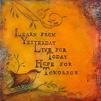Learn Live Hope I Fine Art Print