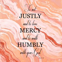 To Act Justly Fine Art Print