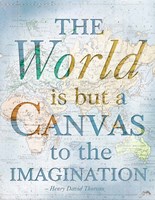 World is a Canvas Fine Art Print