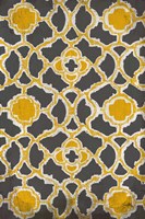 Yellow & Gray Modele Portrait Fine Art Print