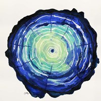 Colored Tree Trunk I Fine Art Print