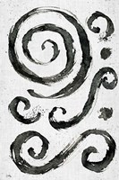 Tribal Swirls II Fine Art Print