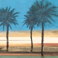 Coastal Palms II Framed Print
