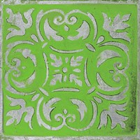 Bright Green Mosaic Fine Art Print