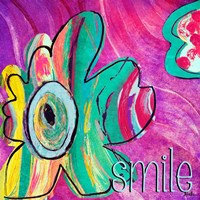 Bright Collage Flowers I Fine Art Print