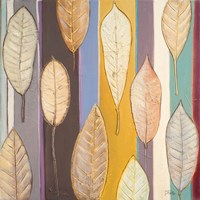 Leaves And Stripes I Fine Art Print