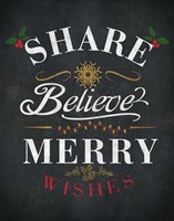 Dream Shine Chalk II Framed Print