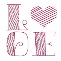 Love Heart Pink Fine Art Print