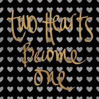 Two Hearts Become One Pattern Fine Art Print