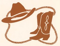 Cowboy Gear Fine Art Print
