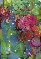 Texture - Green Red Fine Art Print