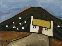 Sheep on the Hill Fine Art Print