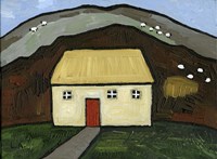 Cottage with Red Door Fine Art Print