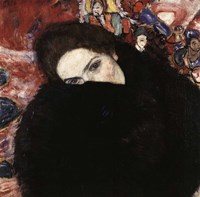 Lady with Muff, 1916-17 Fine Art Print