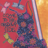 Doberman Pinscher (Come to the Groovy Side) Fine Art Print