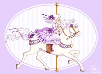 Carousel Purple Fine Art Print