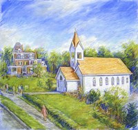 Country Church Framed Print