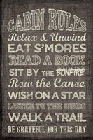 Cabin Rules Fine Art Print