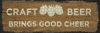 Craft Beer Sign I Fine Art Print