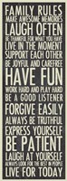 Family Rules Fine Art Print