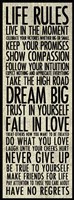 Life Rules Fine Art Print