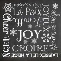 Christmas Chalk 1 French Fine Art Print