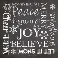 Christmas Chalk 1 Fine Art Print