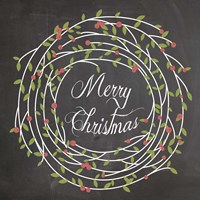 Christmas Chalk 3 Fine Art Print