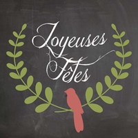 Christmas Chalk 4 French Fine Art Print