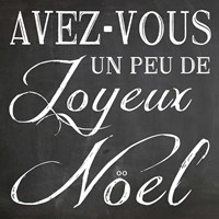 Christmas Chalk 6 French Fine Art Print