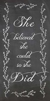 She Believed Fine Art Print