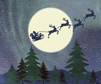 Santa Moon Fine Art Print