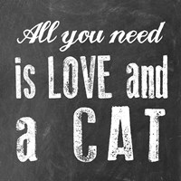 All You Need Cat Framed Print
