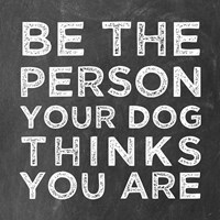 Person Dog Fine Art Print