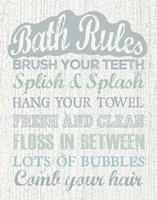 Bath Rules Fine Art Print