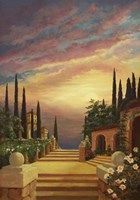 Patio Il Tramonto Fine Art Print