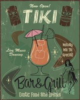 Tiki Bar & Grill B Fine Art Print