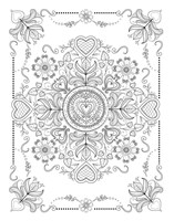 Valentine MandalaL Fine Art Print