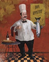Chef Fish Master Fine Art Print