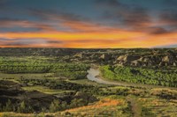 Sunrise At River Bend Overlook Fine Art Print