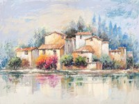 Borgo sul lago Fine Art Print