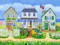Beach Cottages Fine Art Print