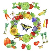 Veggie Wreath Fine Art Print