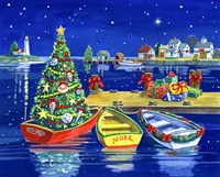 Christmas Dock Fine Art Print