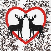 My Deer Valetines Fine Art Print